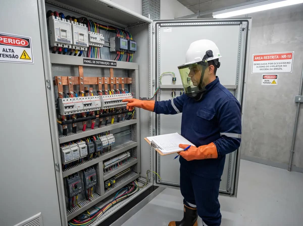 Análise de instalações elétricas conforme NR-10 em Cotia