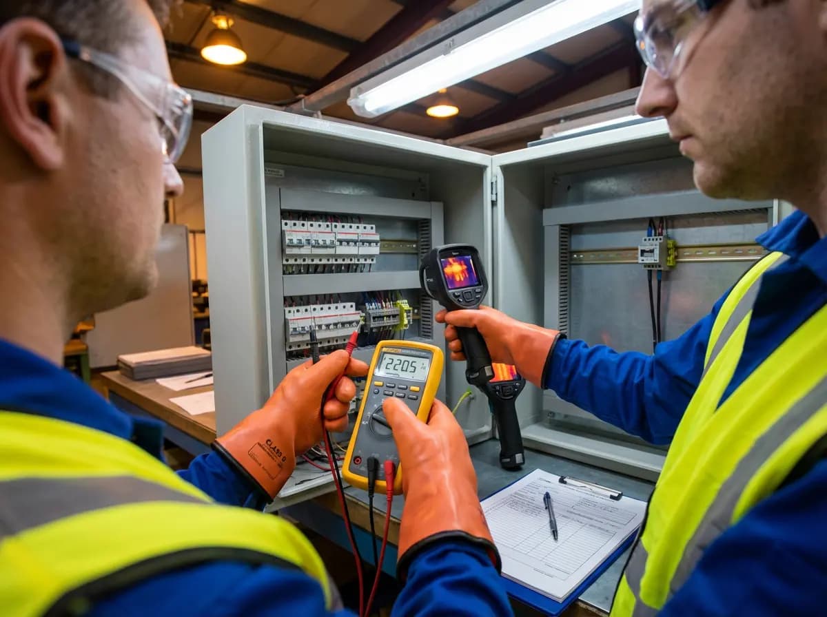 Inspeção de quadro elétrico para laudo NR-10 em Cotia
